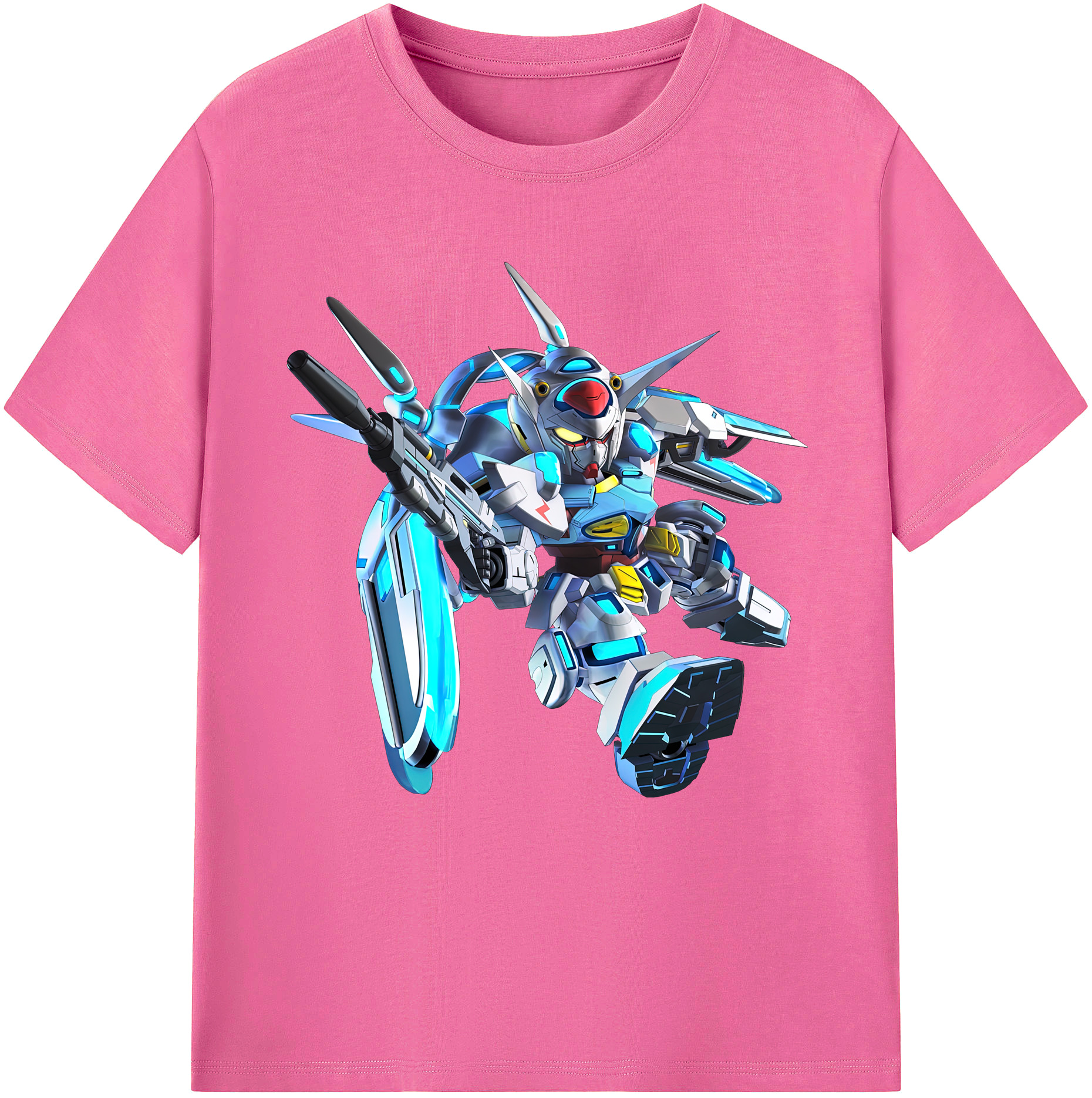 （画像用） 機動戦士ガンダム Mobile Suit Gundam レディースカジュアルプリントTシャツ（綿100％）